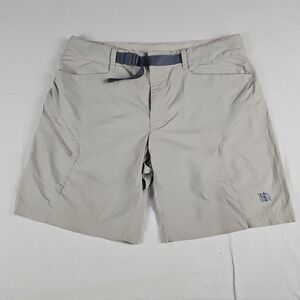 The North Face Shorts Mens 36 Cargo Belted Lightweight Walking Hike Khaki 9"